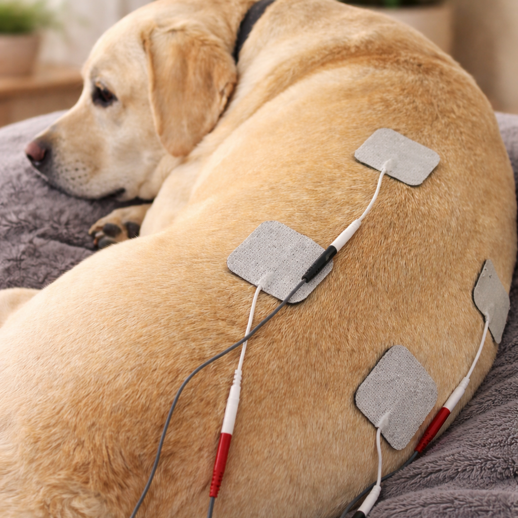 TENS Tierphysio Lübeck Medizinische TENS Behandlung an Hund